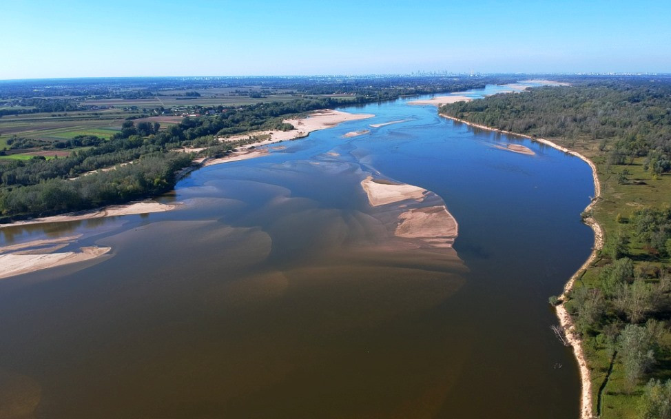 Рівень води у Віслі у Варшаві сягнув рекордного мінімуму