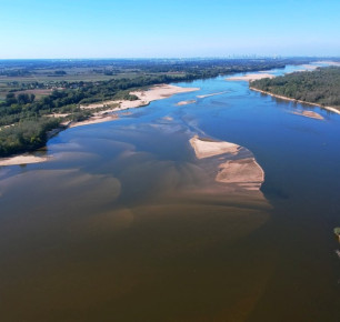 Рівень води у Віслі у Варшаві сягнув рекордного мінімуму